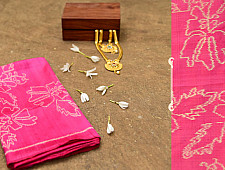 Dakshyayani ✲ Handwoven Ikat Silk Scarf ✲ 12