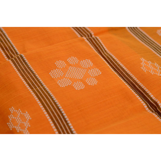 Cotton weaves ~ Ikat Saree { Haldi - 1 }