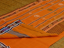 Cotton weaves ~ Ikat Saree { Haldi - 3 }