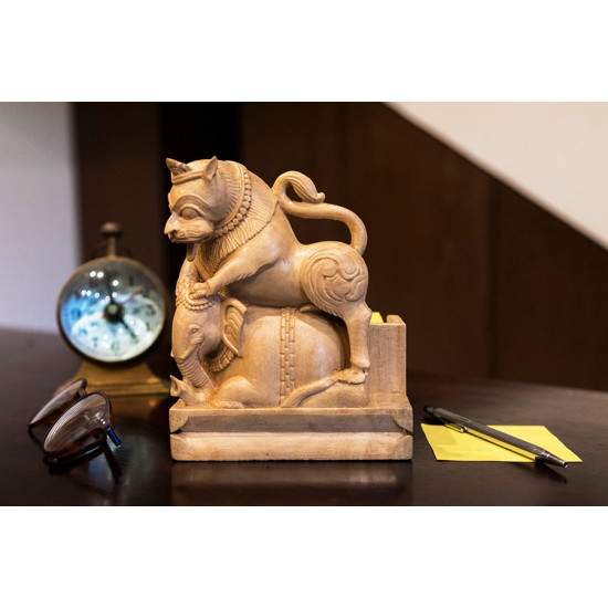 Karu ☘ Gajasimha Note Holder { Wood } ☘ 7