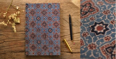 Hand Bound Ajrakh Cover Notebook ~ 01