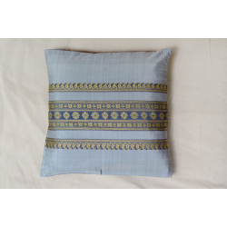 सौमनस | Saumanas ☘ Baluchari Cushion { D } { 16 X 16 inch }