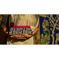 Baluchari Clutch Bag { T }