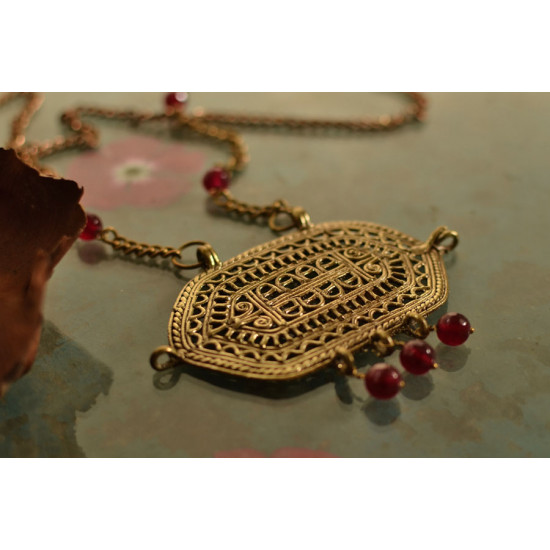 प्रभा ✺ Brass Necklace { 7 }