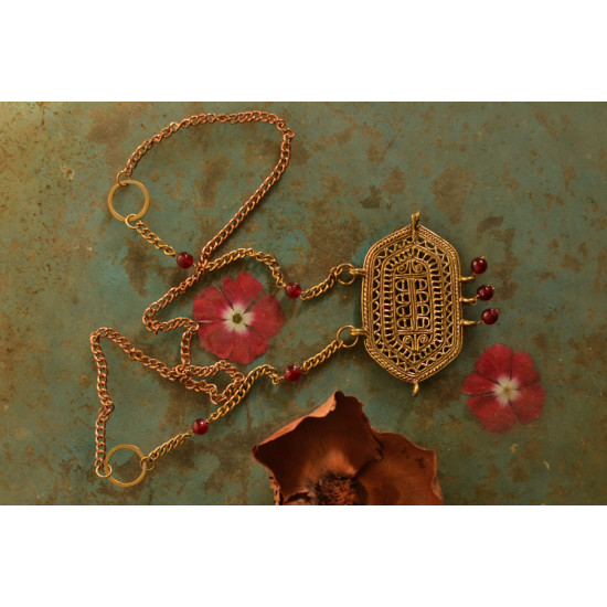 प्रभा ✺ Brass Necklace { 7 }