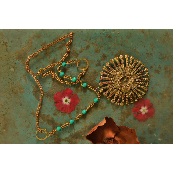 प्रभा ✺ Brass Necklace { 9 }