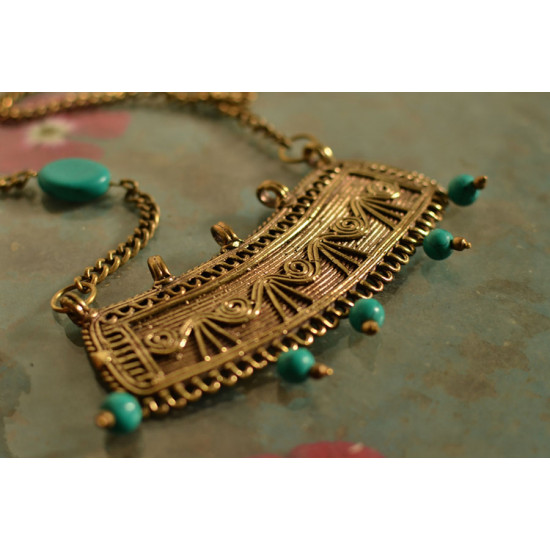 प्रभा ✺ Brass Necklace { 12 }