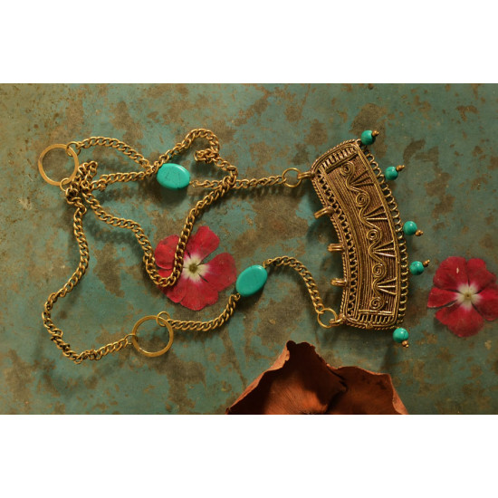 प्रभा ✺ Brass Necklace { 12 }