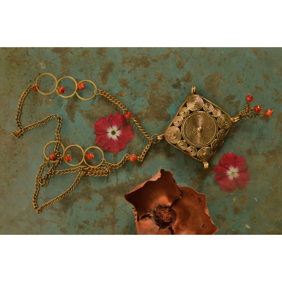 प्रभा ✺ Brass Necklace { 4 }