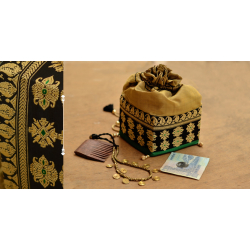 Baluchari Potli { Wedding gift }