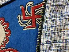 Expressway ❆ Biker Jacket - Handloom & Kalamkari (Blue) ~ 13