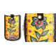 उपवन ~ Leather * Hand Painted { Mobile Pouch-Ek Phool } - 2