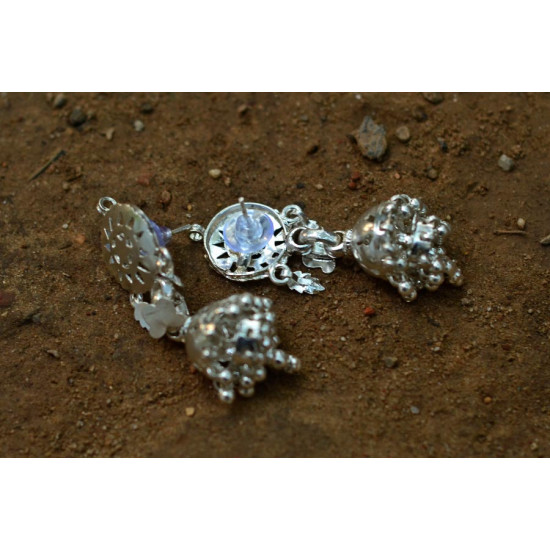 Silver Jewelry ~ Phool jhumkis