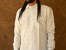 रंगरेज / Rangrez ❂ Block Printed . Fine Cotton Shirt ❂ 1