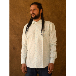 रंगरेज / Rangrez ❂ Block Printed . Fine Cotton Shirt ❂ 1