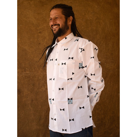 रंगरेज / Rangrez ❂ Block Printed . Fine Cotton Shirt ❂ 4