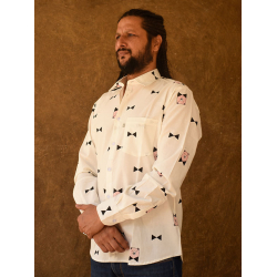 रंगरेज / Rangrez ❂ Block Printed . Fine Cotton Shirt ❂ 5