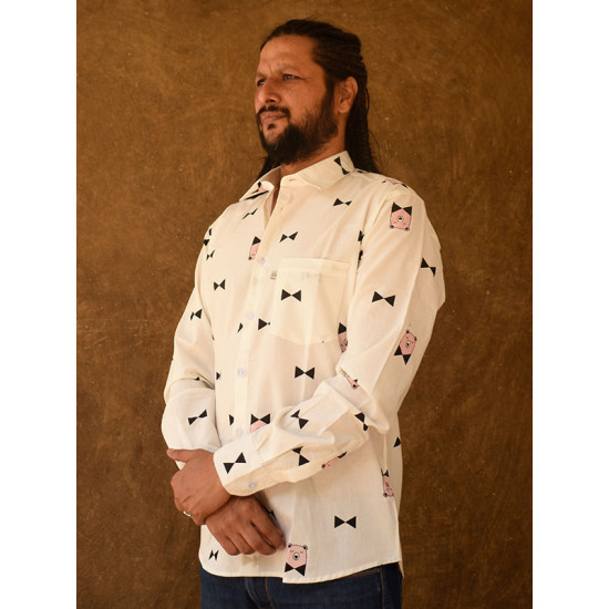 रंगरेज / Rangrez ❂ Block Printed . Fine Cotton Shirt ❂ 5