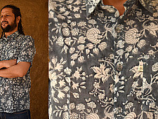 रंगरेज / Rangrez ❂ Block Printed . Fine Cotton Shirt ❂ 7