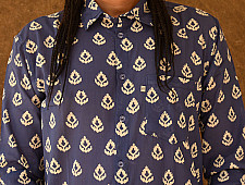 रंगरेज / Rangrez ❂ Block Printed . Fine Cotton Shirt ❂ 10