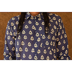 रंगरेज / Rangrez ❂ Block Printed . Fine Cotton Shirt ❂ 10
