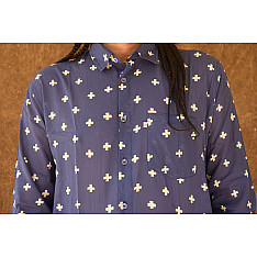 रंगरेज / Rangrez ❂ Block Printed . Fine Cotton Shirt ❂ 13
