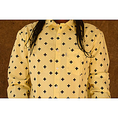 रंगरेज / Rangrez ❂ Block Printed . Fine Cotton Shirt ❂ 17