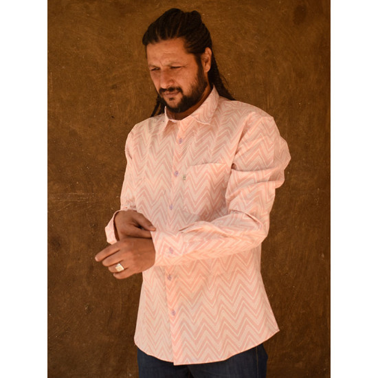 रंगरेज / Rangrez ❂ Block Printed . Fine Cotton Shirt ❂ 20