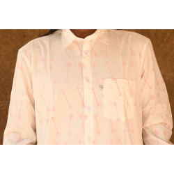 रंगरेज / Rangrez ❂ Block Printed . Fine Cotton Shirt ❂ 21