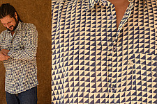 रंगरेज / Rangrez ❂ Block Printed . Fine Cotton Shirt ❂ 23