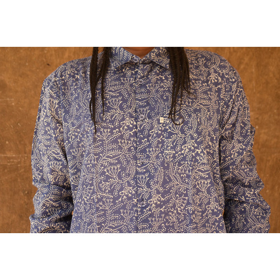 रंगरेज / Rangrez ❂ Block Printed . Fine Cotton Shirt ❂ 26