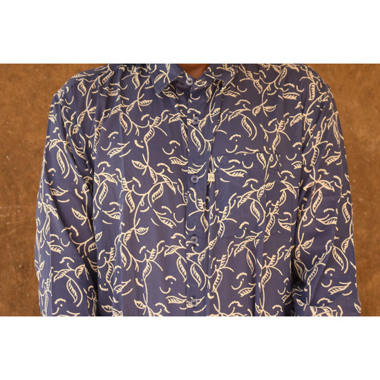 रंगरेज / Rangrez ❂ Block Printed . Fine Cotton Shirt ❂ 27