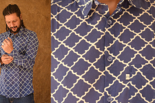 रंगरेज / Rangrez ❂ Block Printed . Fine Cotton Shirt ❂ 11