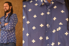 रंगरेज / Rangrez ❂ Block Printed . Fine Cotton Shirt ❂ 13