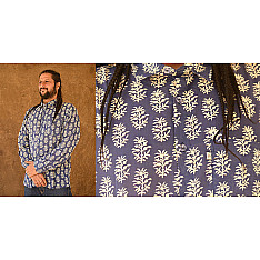 रंगरेज / Rangrez ❂ Block Printed . Fine Cotton Shirt ❂ 15