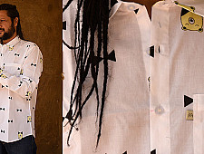 रंगरेज / Rangrez ❂ Block Printed . Fine Cotton Shirt ❂ 6