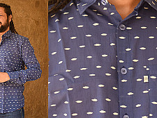 रंगरेज / Rangrez ❂ Block Printed . Fine Cotton Shirt ❂ 8