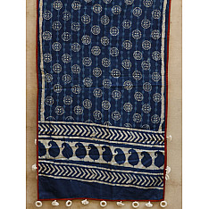सैर ~ Dabu Printed Cotton Stole ☙ 2