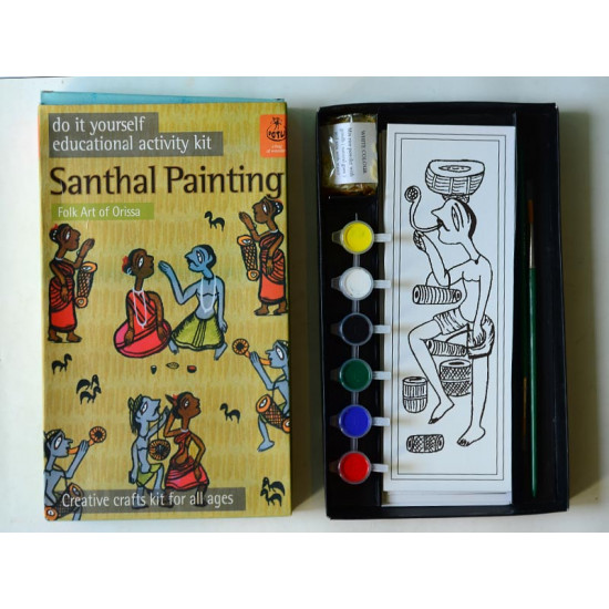 Potli ~ D.I.Y Kit  (Santhal painting )