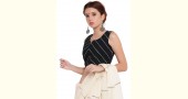 खेस ✥ Black khesh sleeveless blouse ✥ 2