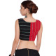 खेस ✥ Black and red panel sleeveless blouse ✥ 3