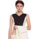 खेस ✥ Black and white panel sleeveless blouse ✥ 5