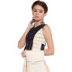 खेस ✥ Black and white panel sleeveless blouse ✥ 5