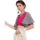 खेस ✥ Pink khesh blouse with grey khesh umbrella sleeves ✥ 8