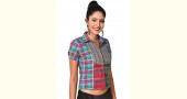 खेस ✥ Shirt style checkered blouse ✥ 14