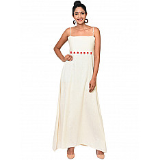 Bindi . बिंदी ⚫ Maxi spaghetti dress with bindi waist band ⚫ 12