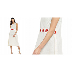 Bindi . बिंदी dress with bindi embroidered waist belt ⚫ 1