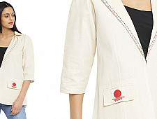 Bindi . बिंदी ⚫ Blazer with bindi patch ⚫ 7