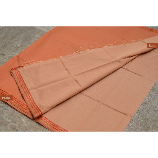 maheshwari handloom saree - orange 