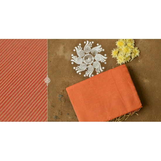 maheshwari handloom saree - orange 